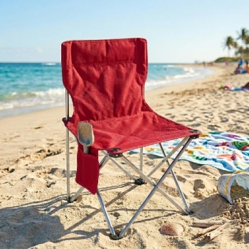 Silla roja para niños plegable – ideal para casa viajes y camping