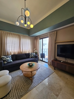 Apartamento amueblado en alquiler  piantini av. lincoln