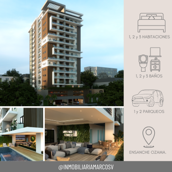 Vendo apartamentos myrage tower ii en el ensanche ozama