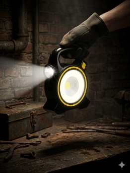 Luz recargable solar – ideal para emergencias y exterior