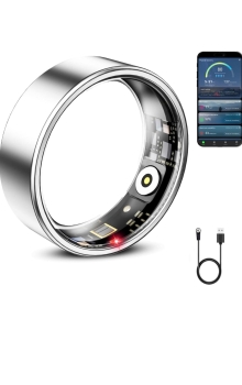 ​anillo inteligente warchody color plata/negro.