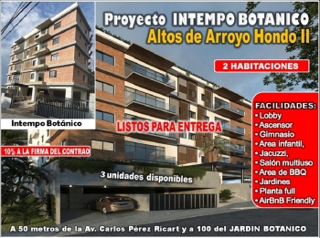 Proyecto aptos intempo botanico  el mejor de altos de arroyo hondo lis