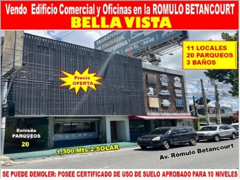 Vendo edificio comercial y de oficinas en la romulo betancourt  bella