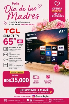 Tcl smart tv de 65 pulgadas.
