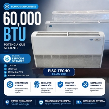 ️ 60000 btu disponibles ️