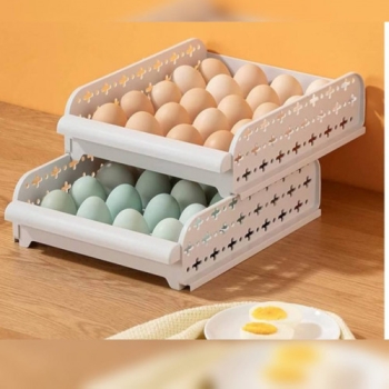 Bandeja doble para huevos 20 puestos – organización y ahorro de espaci
