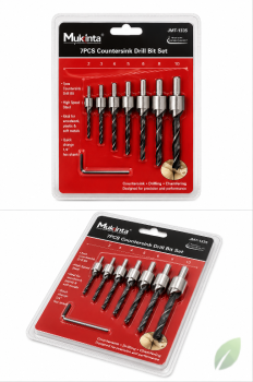 Set de brocas avellanadoras 7 piezas mukinta jmt-1335