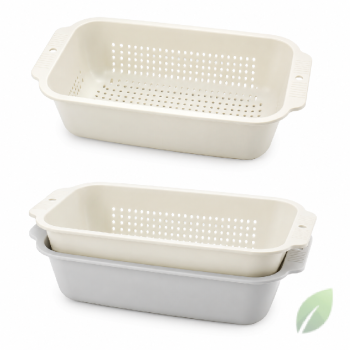 Colador escurridor rectangular multifuncional