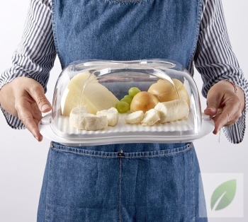 Caja para queso con tapa y bandeja
