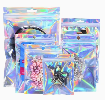 Fundas autosellables ziploc iridiscentes lÁser