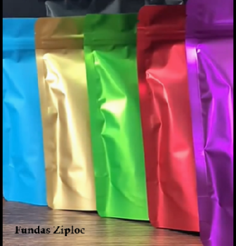 Fundas ziploc de aluminio en colores