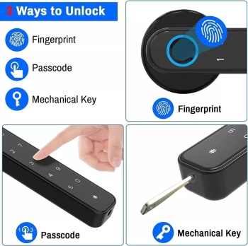 Smart lock hs-sl-jsl4 con huella digital y contraseña