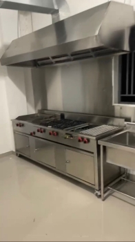 Estufa multifuncional con 4 hornillas plancha parrilla freidora