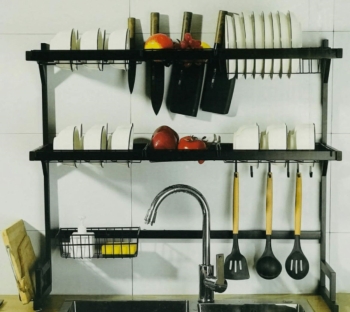Organizador de cocina 3 niveles para platos vasos y cubiertos