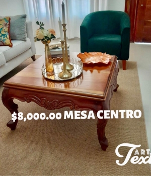 Mesa de centro caoba en san juan