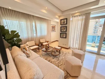 Naco  apartamento amueblado de lujo  137 m  2 hab.  gimnasio  jacuzzi