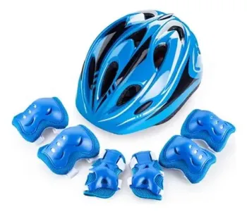 Set de proteccion infantil / casco rodilleras y coderas