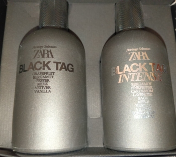 Perfume zara black tag para hombres cada uno 2200.