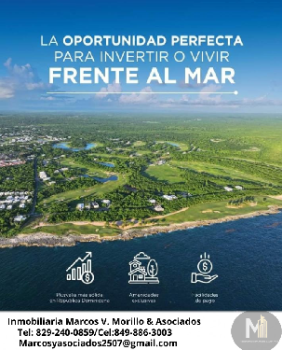 Vendo solar en playa nueva romana