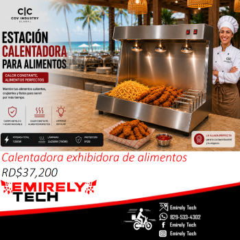 Calentadora exhibidora para alimentos vitrina calentadora de papas pol