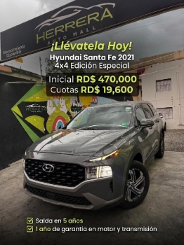 Hyundai santa fe 4x4 2021 clean carfax