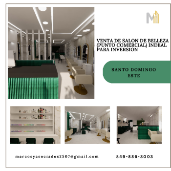 Vendo salón de belleza ideal para inversión en santo domingo este