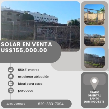 Solar en venta – prado oriental santo domingo este
