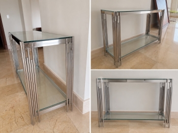 Mesa de lado de vidrio  en santo domingo dn