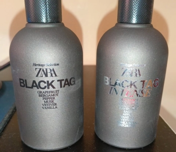Perfume zara black tag para hombres cada uno 1600
