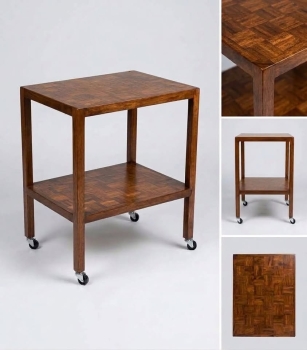 Mesa auxiliar de caoba estilo vintage / para restaurar
