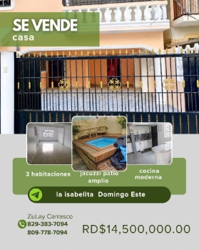 Casa en venta – residencial las gaviotas iii  la isabelita santo domin