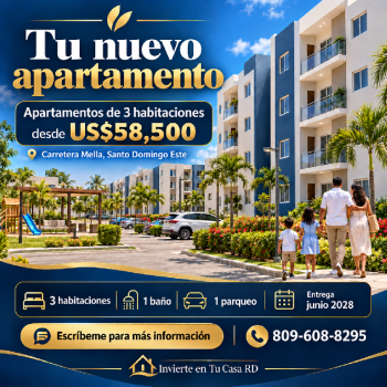 Apartamentos en venta santo domingo este