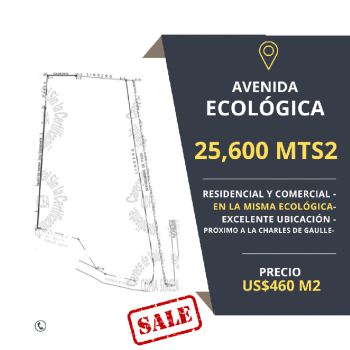 Solar-terreno venta avenida ecológica