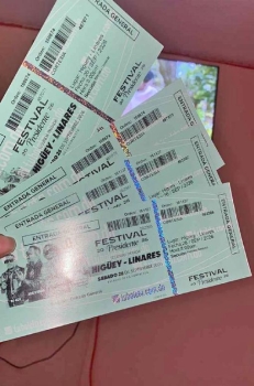 Boleta ticket entrada festival presidente sábado 12