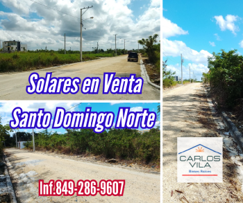 Solares en venta en villa mella santo domingo norte