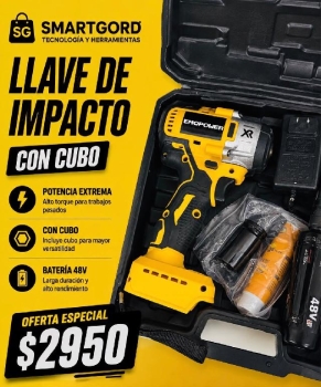 Llave de impacto con cubo