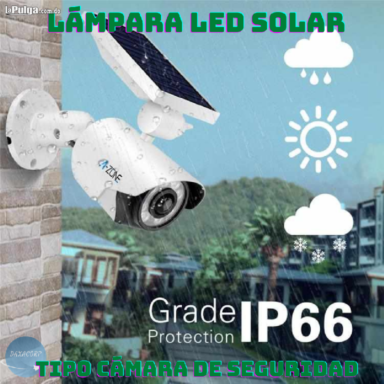 Lámpara Led Solar con Sensor de Movimiento tipo Cámara de Seguridad Foto 6938167-5.jpg
