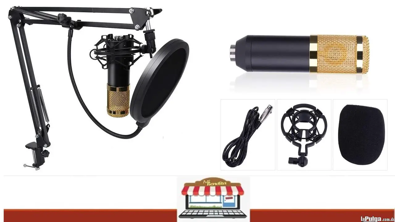 Microfono Condensador Profesional de estudio kit grabación tripode BM Foto 6997691-2.jpg