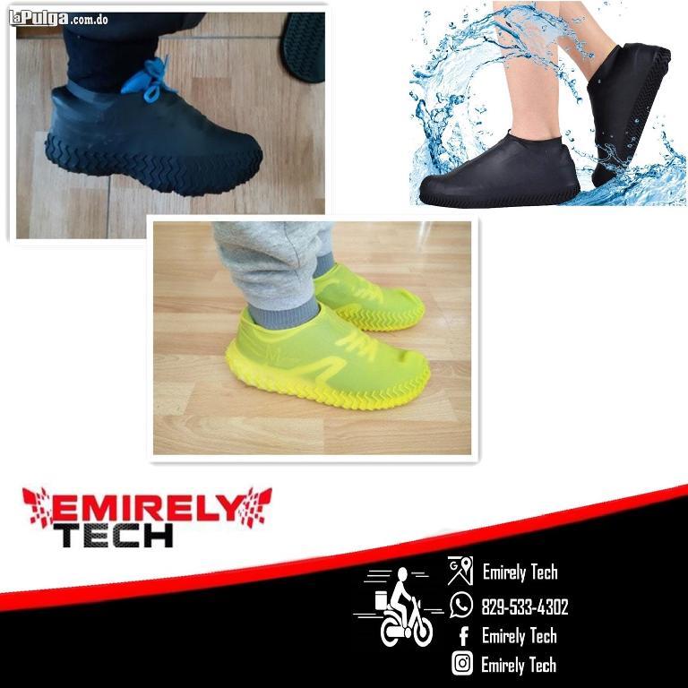 Cubiertas de silicona impermeables para zapatos fundas para lluvia  Foto 7006776-6.jpg