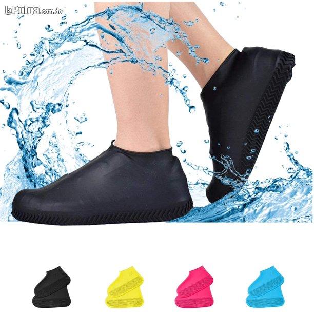 Cubiertas de silicona impermeables para zapatos fundas para lluvia  Foto 7006776-7.jpg