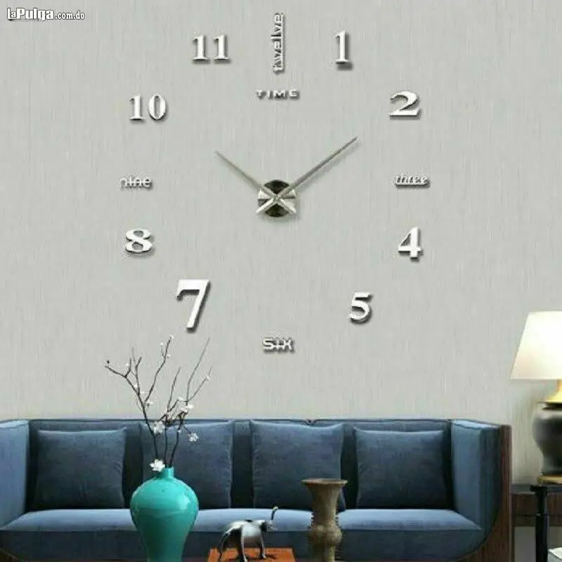 RELOJ DECORATIVO SIN MARCO GRANDE PARA SALA U OFICINA CON EFECTO NUEVO Foto 7035462-4.jpg