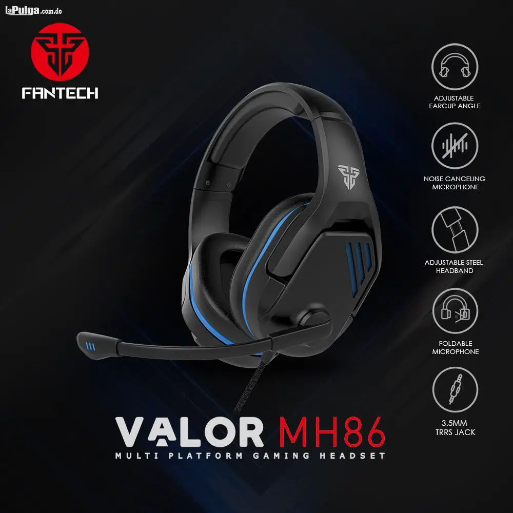 Headset Fantech MH86 Valor Negro W/microphone Gaming RGB Foto 7073752-2.jpg