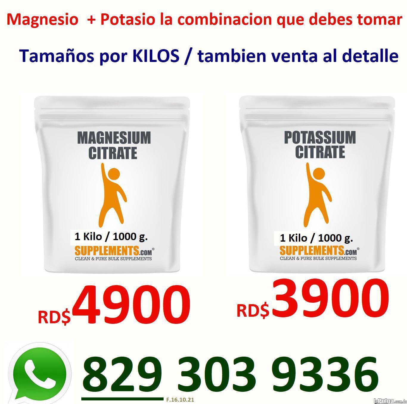 magnesio potacio suplementos tienda de vitamina  Foto 7091688-1.jpg