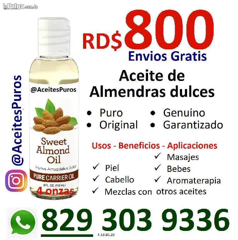 Aceite de almendras dulces puro genuino original organico hidratante Foto 7110413-1.jpg