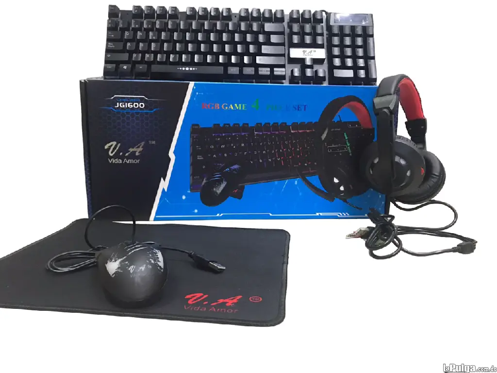 COMBO GAMER TECLADO  MOUSE  MOUSEPAD  AUDIFONOS. Foto 7114761-2.jpg