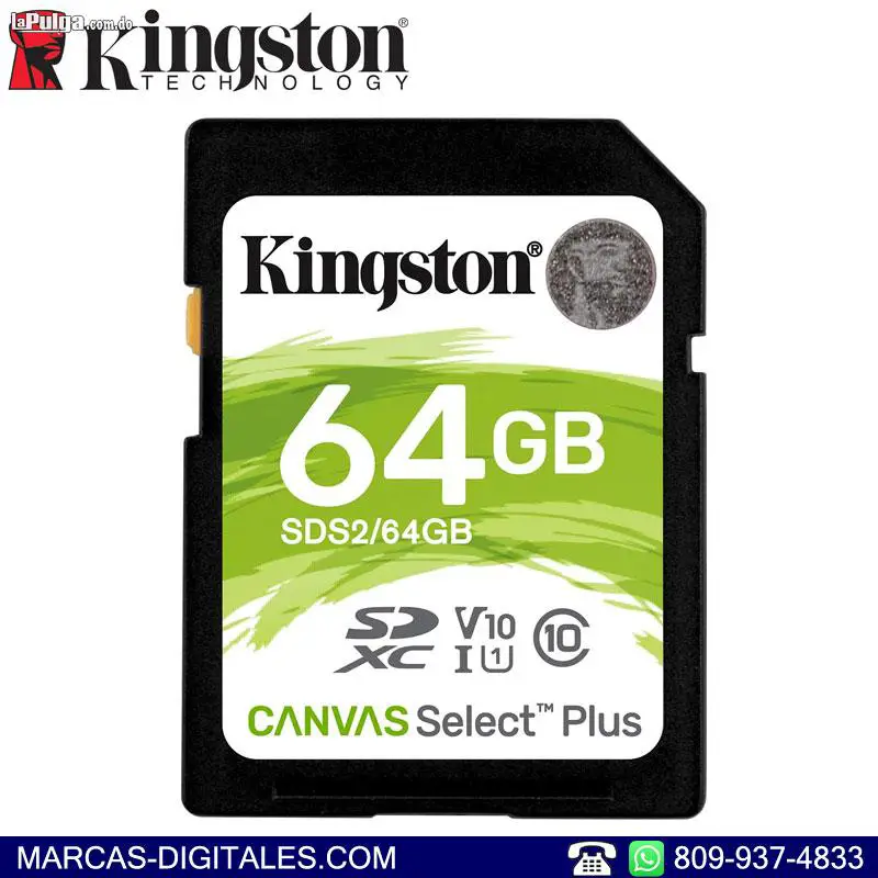Kingston Canvas Select SDXC 64GB Memoria Secure Digital Clase 10 UHS-1 Foto 7119588-1.jpg