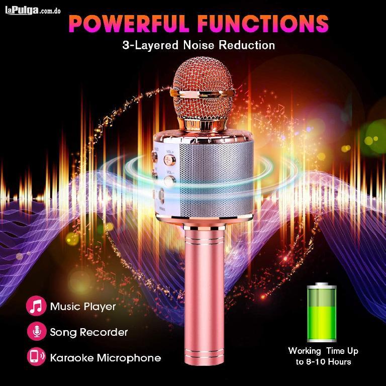 Micrófono de karaoke inalámbrico Bluetooth 4 en 1 PORTATIL RECARGABL Foto 7120404-9.jpg