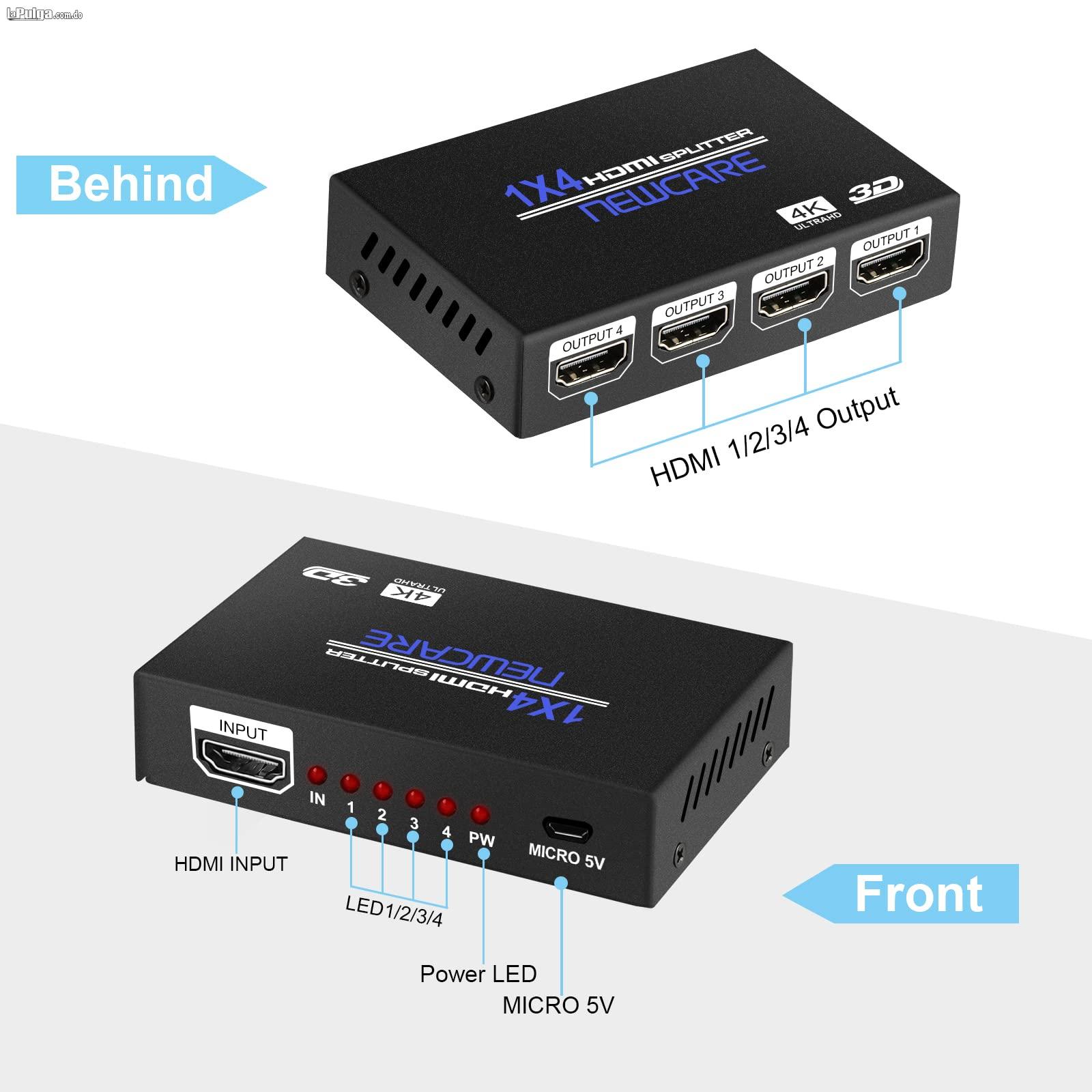 4K 1080P 3D Mini 4 puertos HDMI Splitter Switcher 1 entrada 4 salidas Foto 7136054-4.jpg