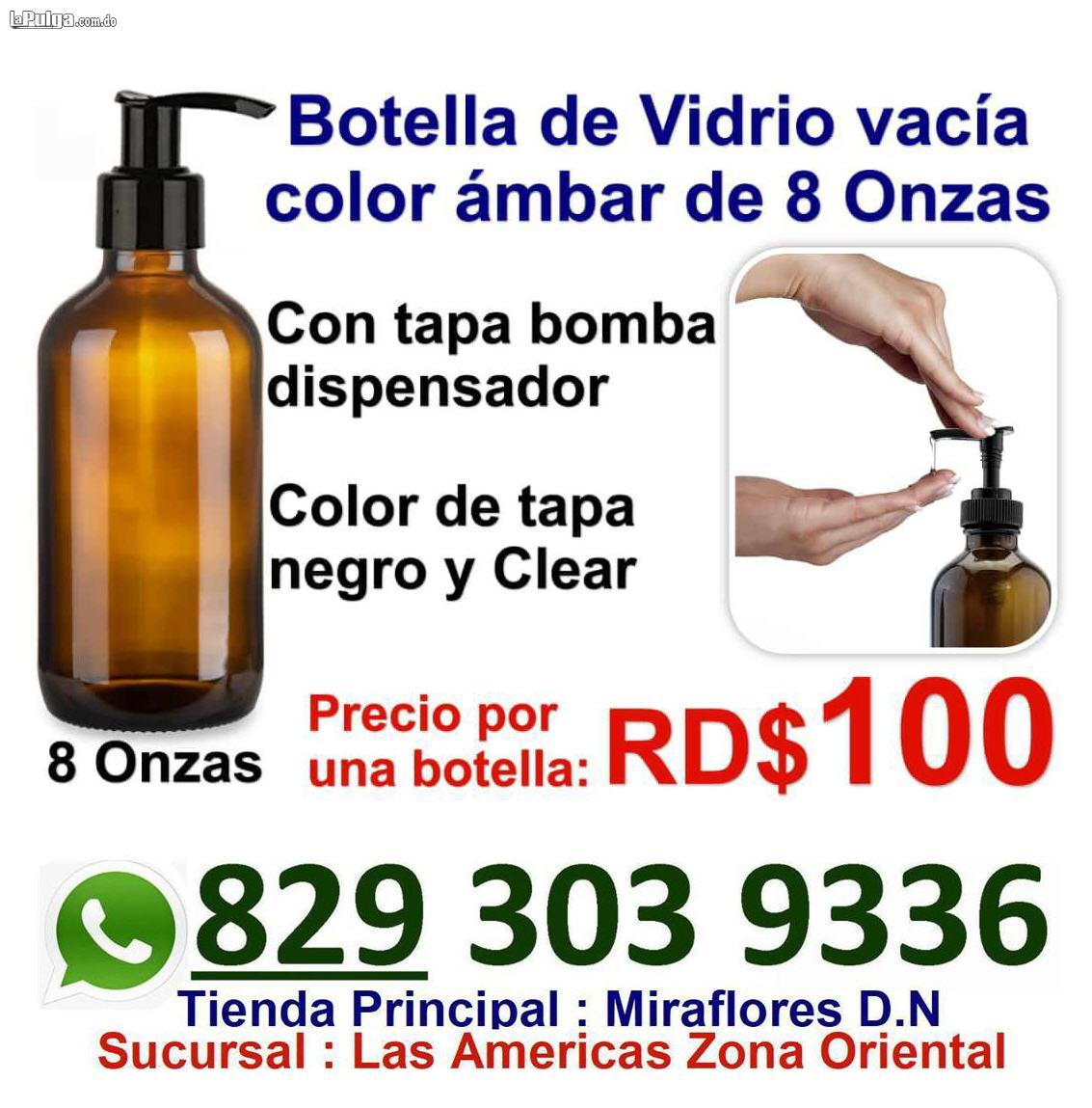 Venta de botellas al detalle con dispensador cristal ambar oscuras  Foto 7137190-2.jpg