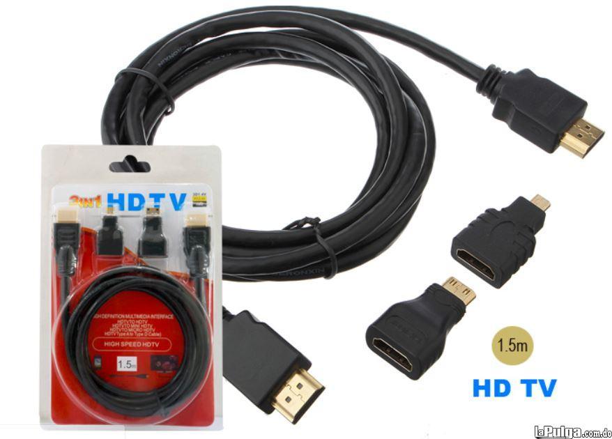 CABLE HDMI CON ADAPTADORES. HDTV micro HDMI Foto 7162094-1.jpg